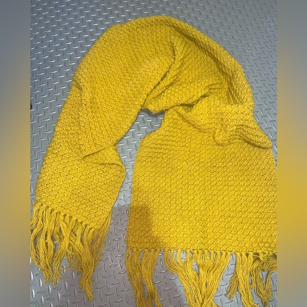 Chunky mustard blanket scarf winter holidayknit boho Christmas